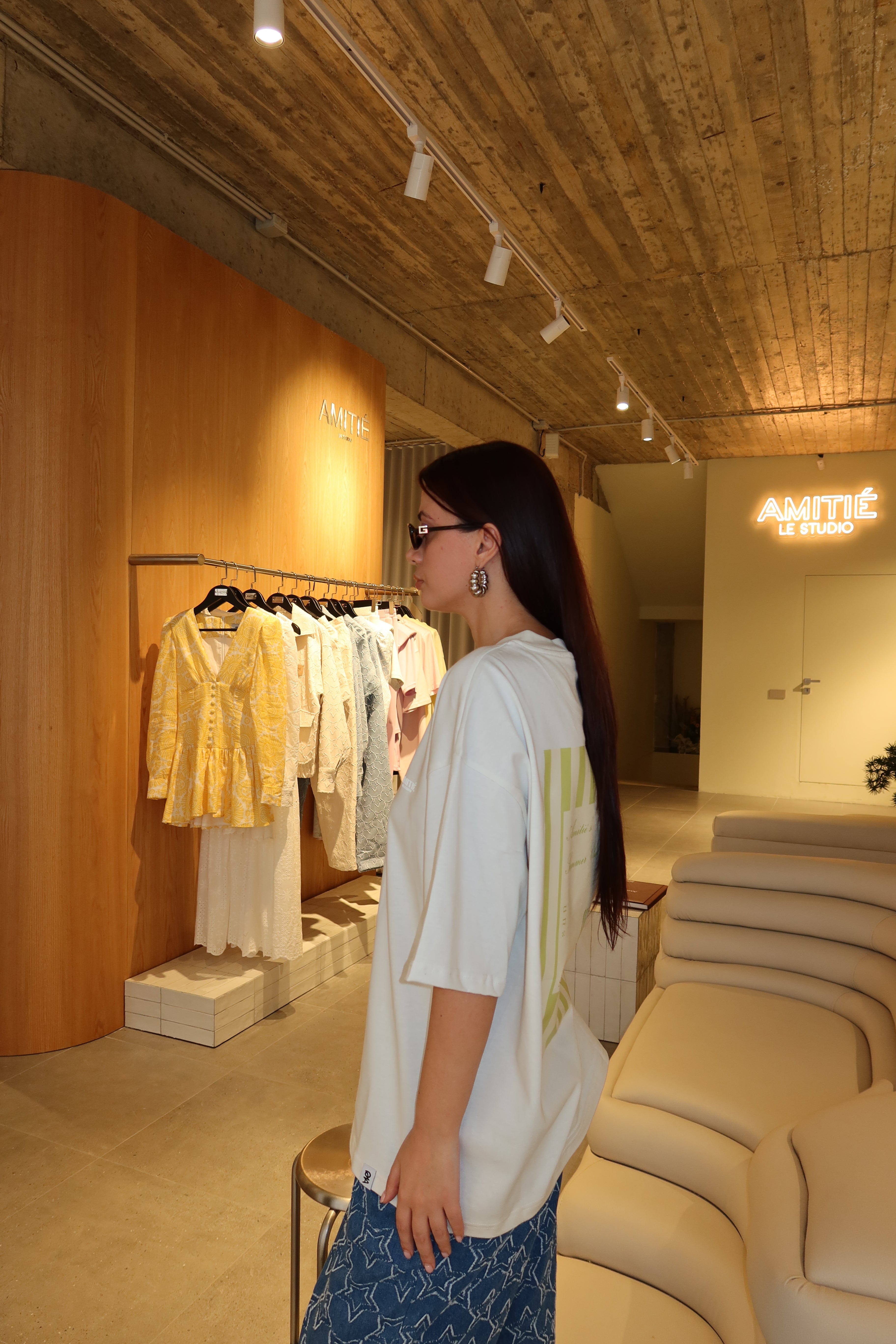 Oversized t-shirt stripes