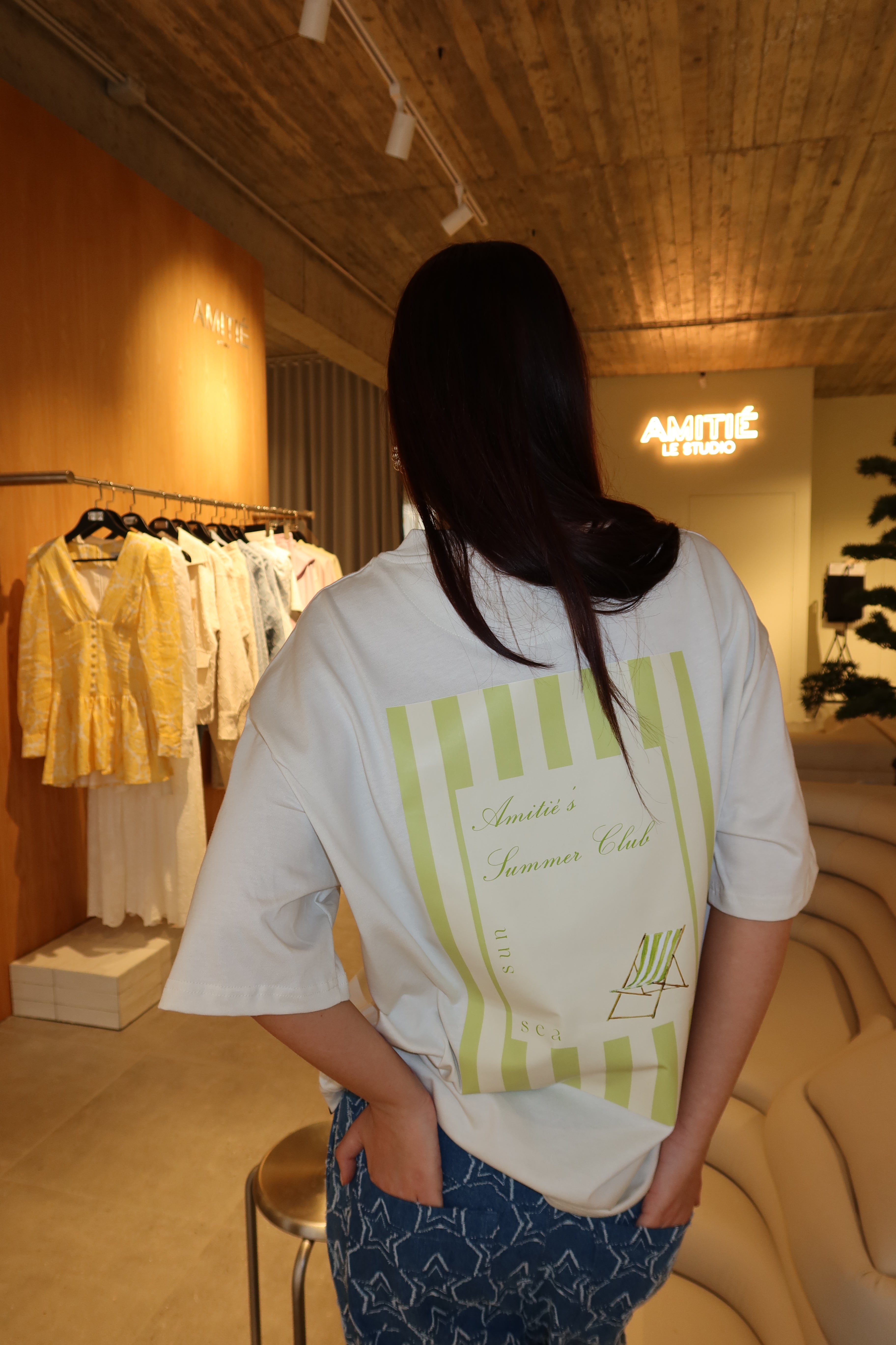 Oversized t-shirt stripes