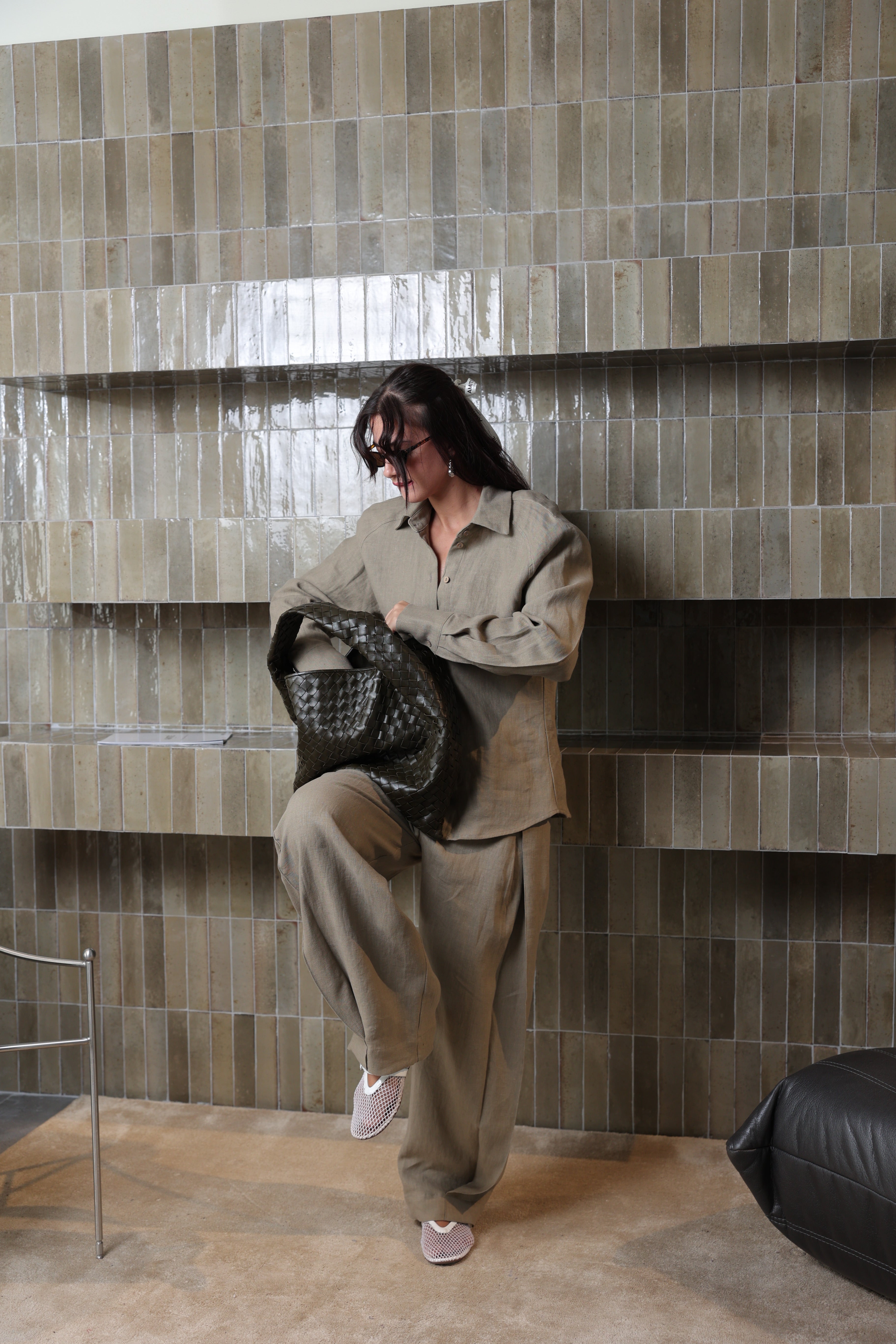 Jacket+Pants Linen Set