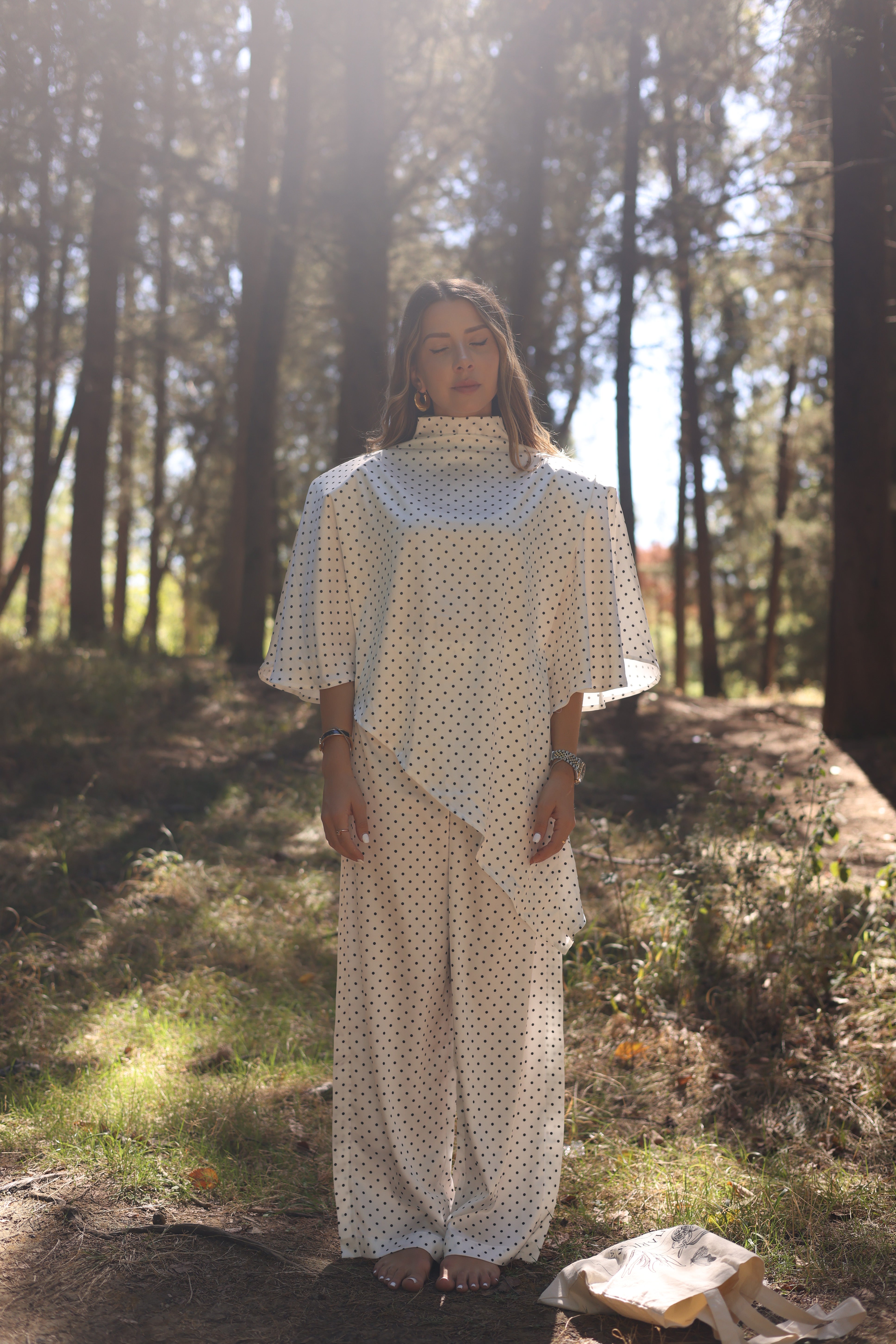 Polka Silk Set