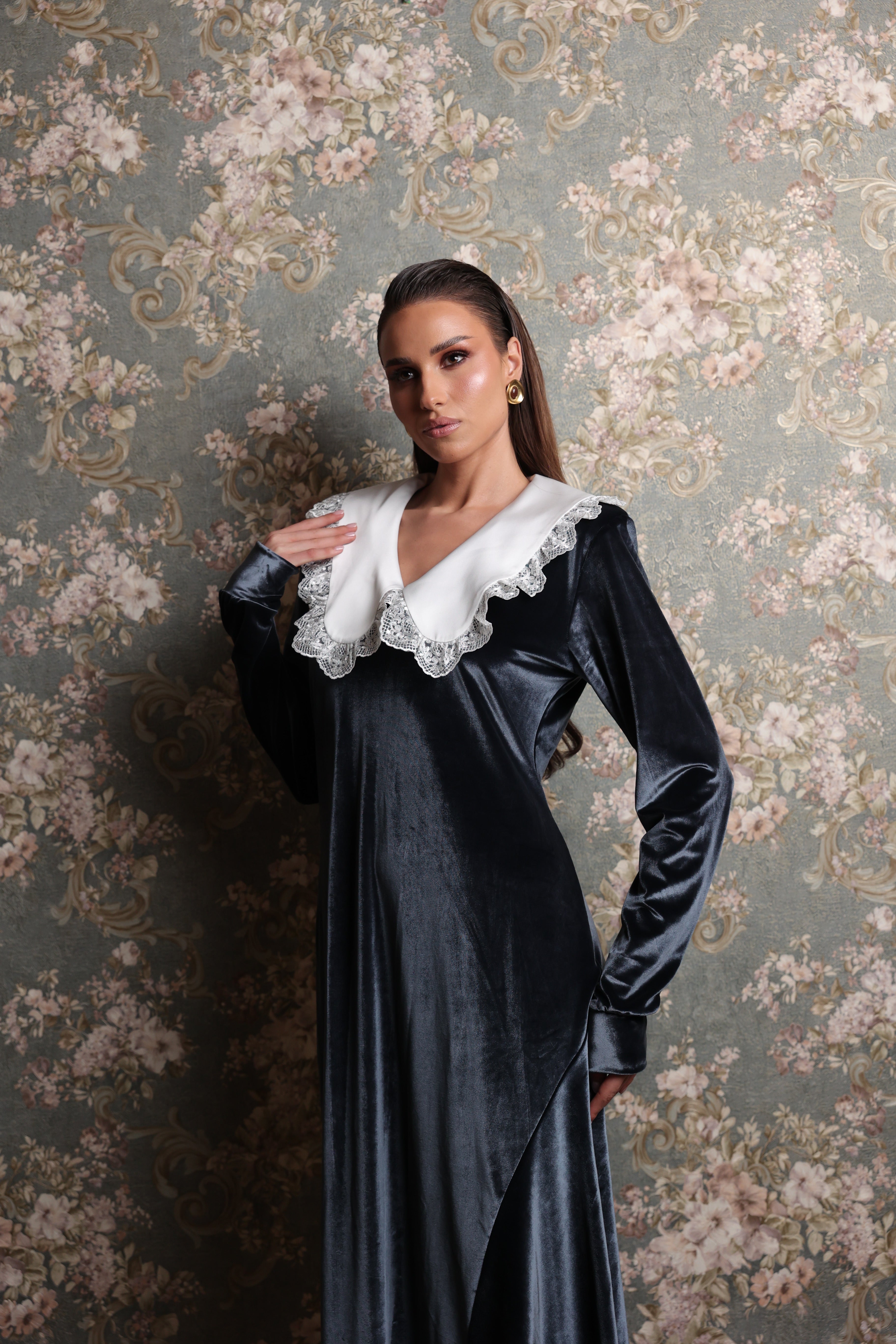 Grey Velvet Dress Grey Velvet Dress