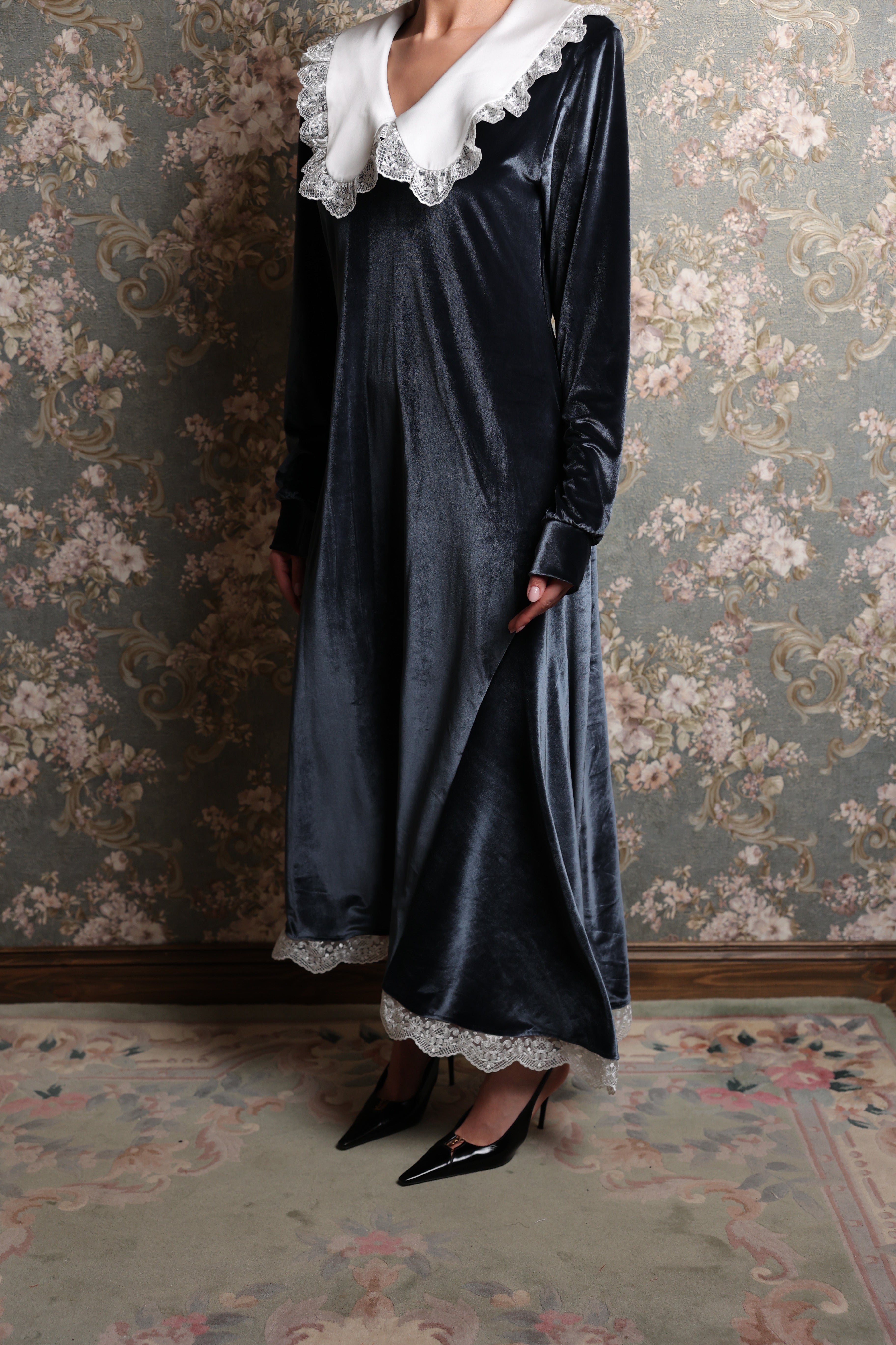 Grey Velvet Dress Grey Velvet Dress