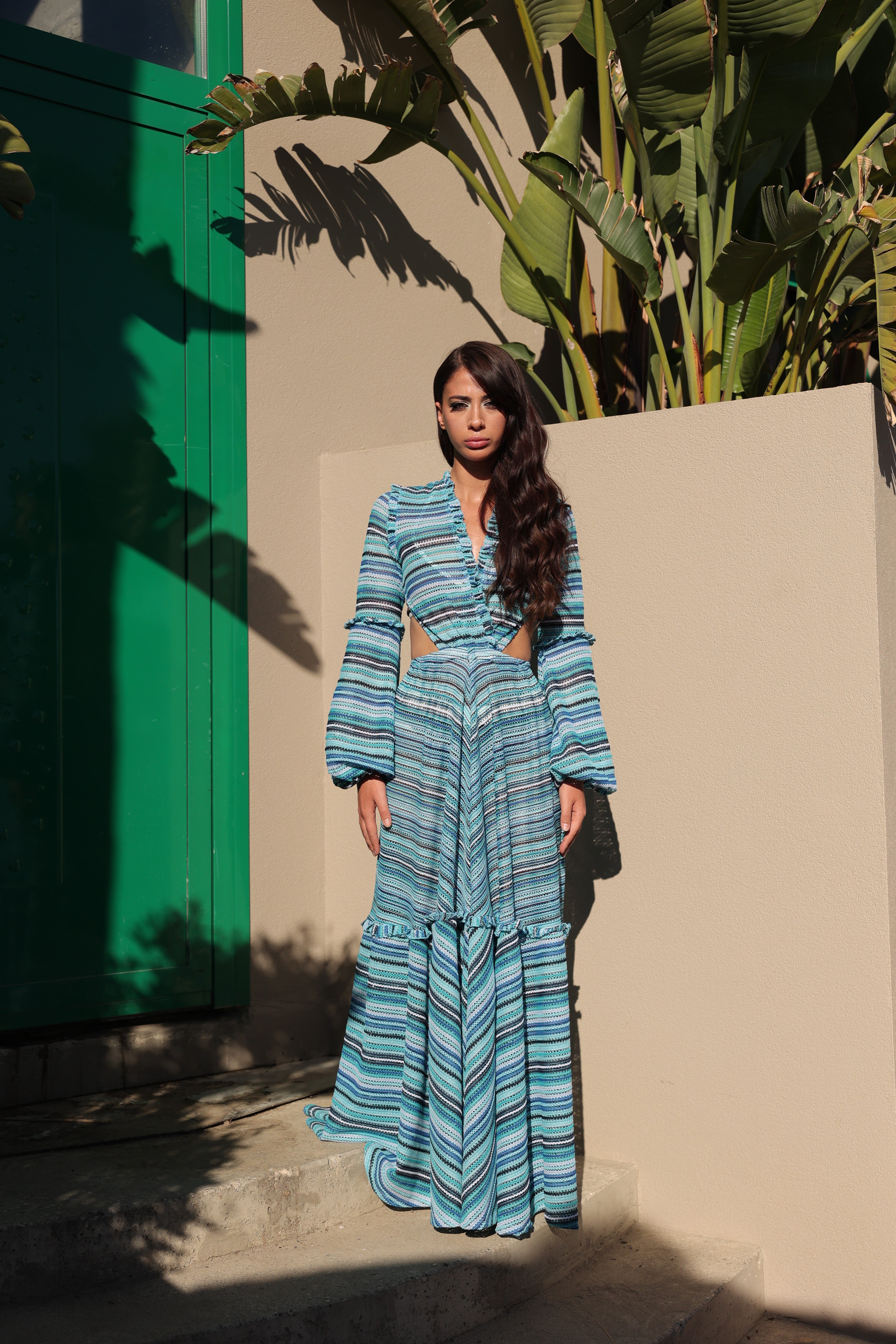 Wavy blue Dress