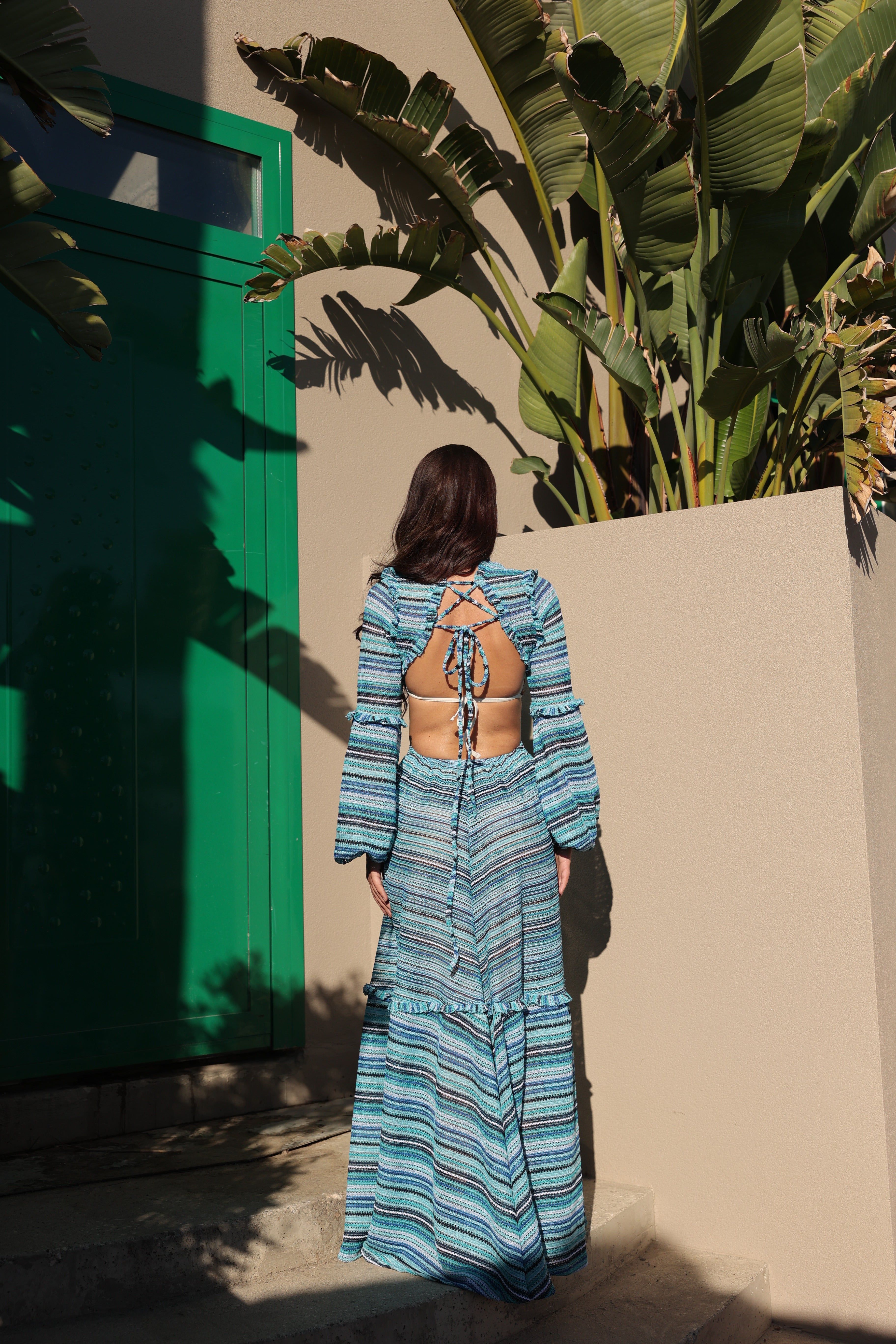Wavy blue Dress