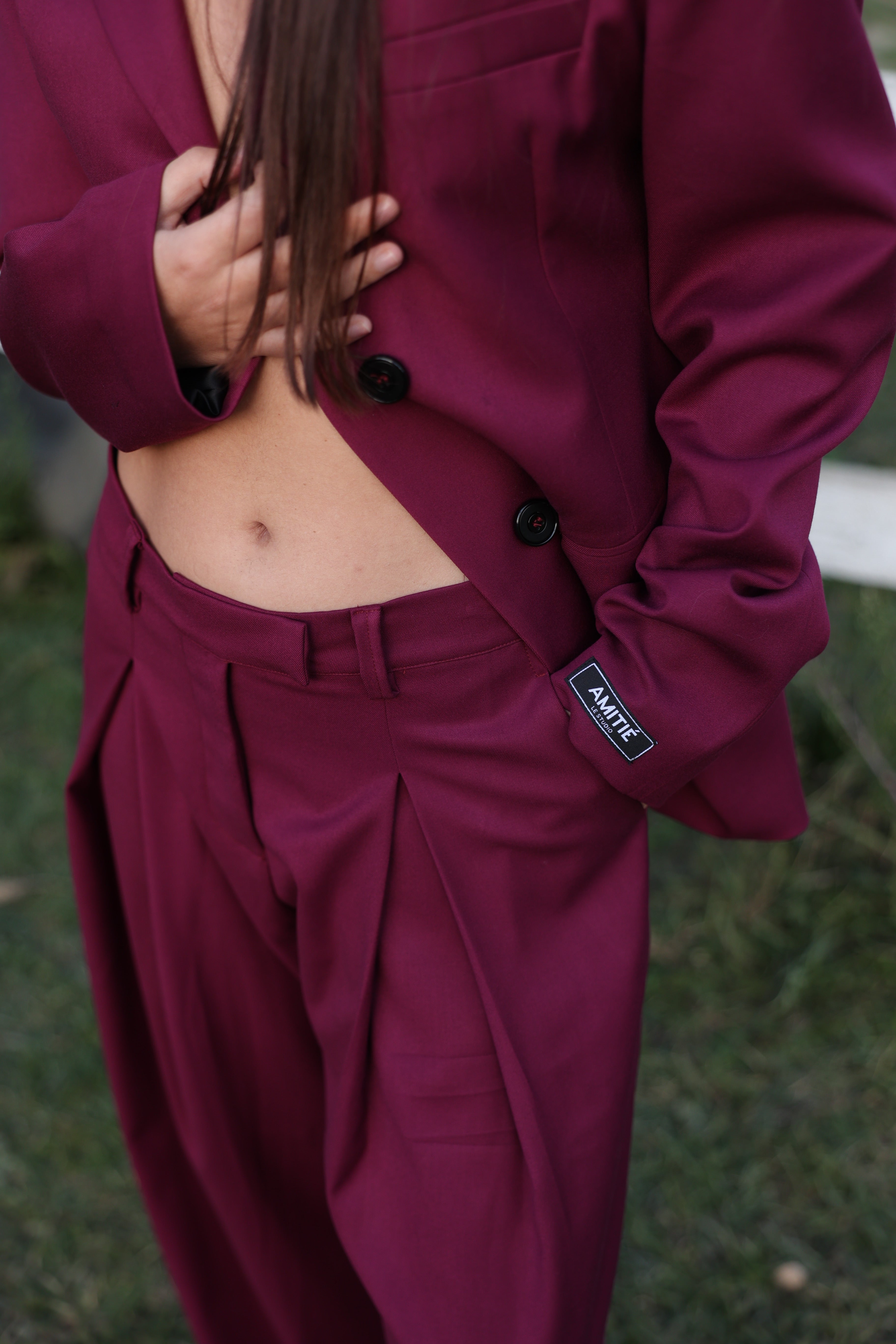 Burgundy pants