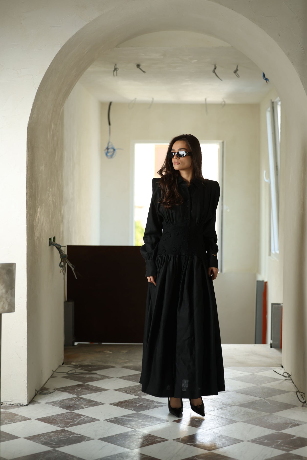 Eny Detailed Dress Black