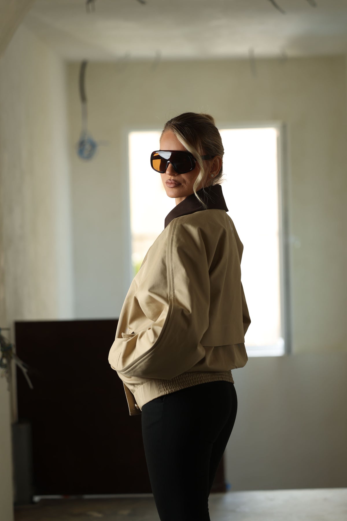Faria Beige Bomber