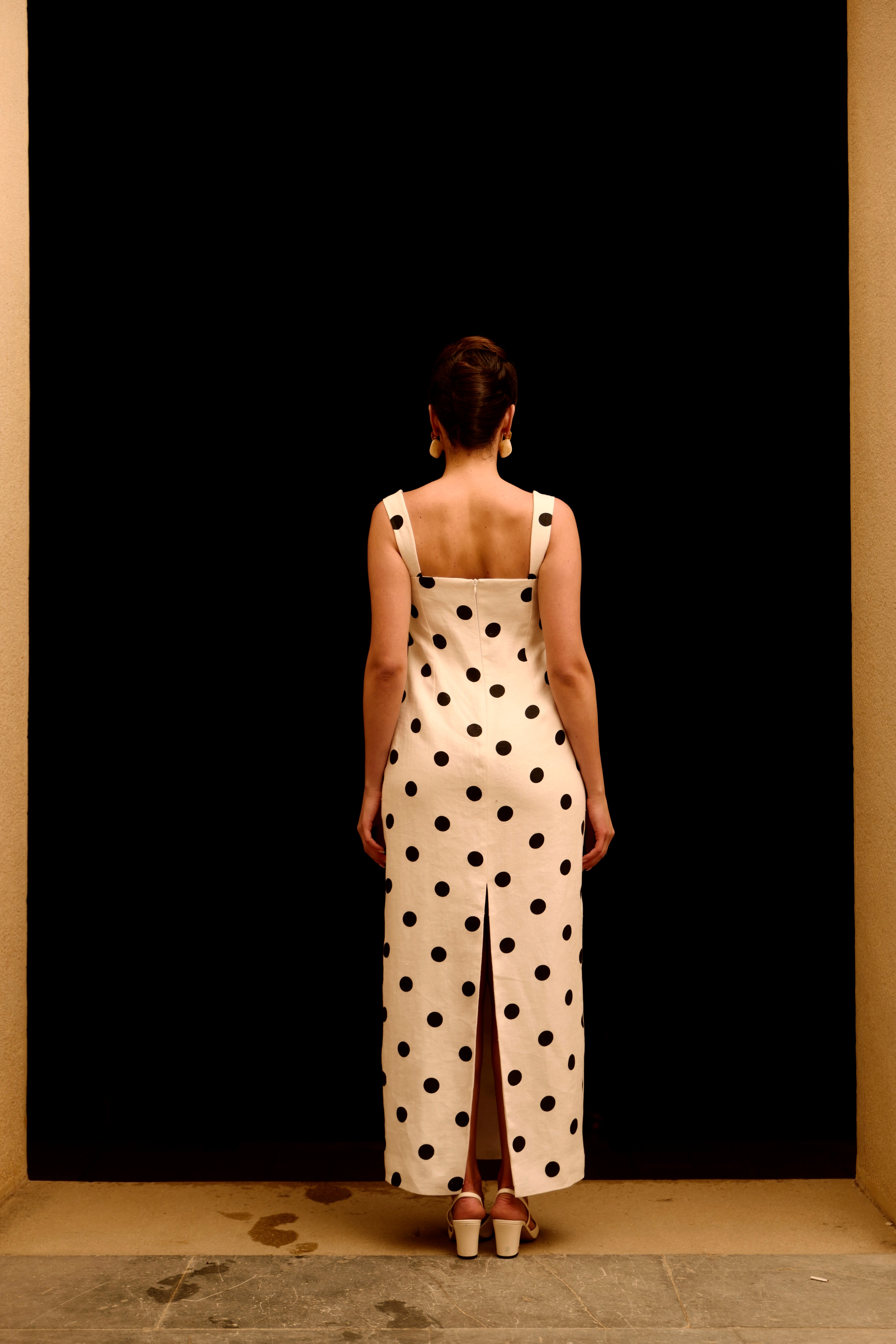 Lace polka dress